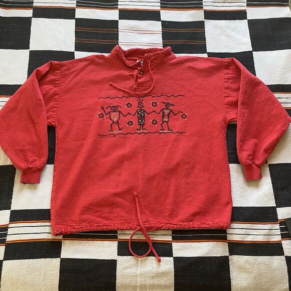 Vintage 94’ 4 Fun Graphic Pocahontas Central Park Long Sleeve Pullover. Medium. - Picture 3 of 16